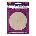 Magic Sliders Felt Self Adhesive Heavy Duty Roll Oatmeal Rectangle 60 in. W X 1/2 in. L 63050